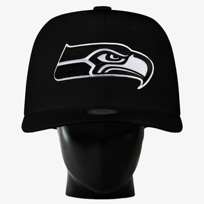 Seattle Seahawks Noggin Boss Unisex Big Hat - Black